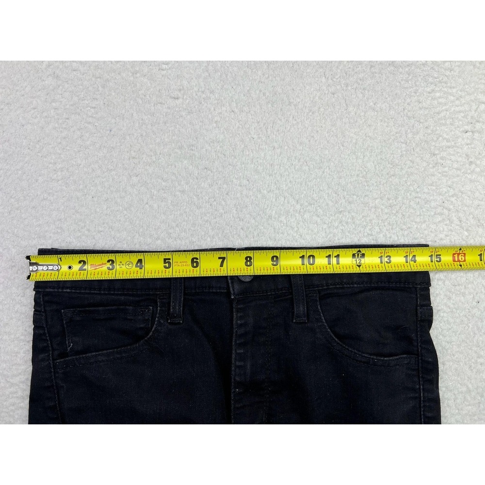Levis 720 High Rise Super Skinny Jeans Womens 30x30 Black Dark Wash Stretch - Picture 12 of 16